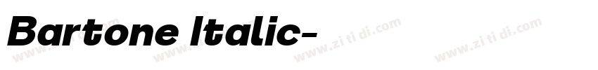 Bartone Italic字体转换